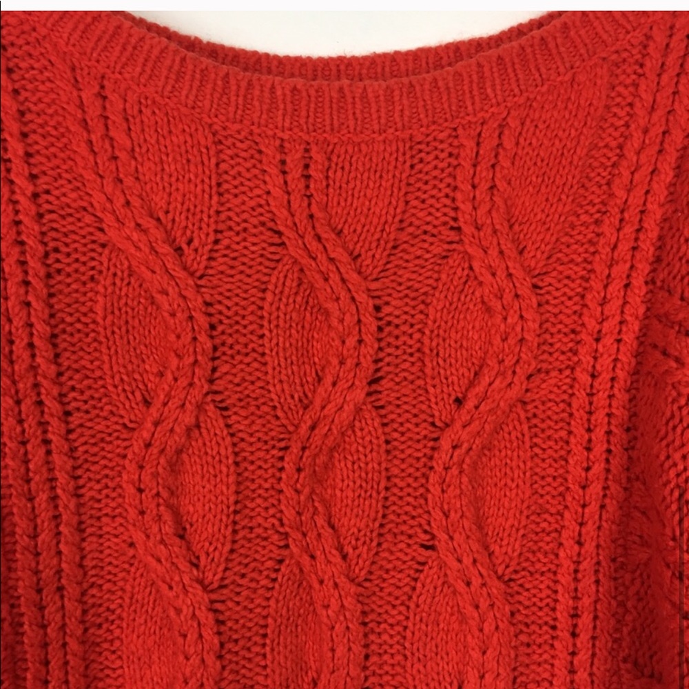 LOFT Ann Taylor Orange Sweater Size M - Picture 6 of 6